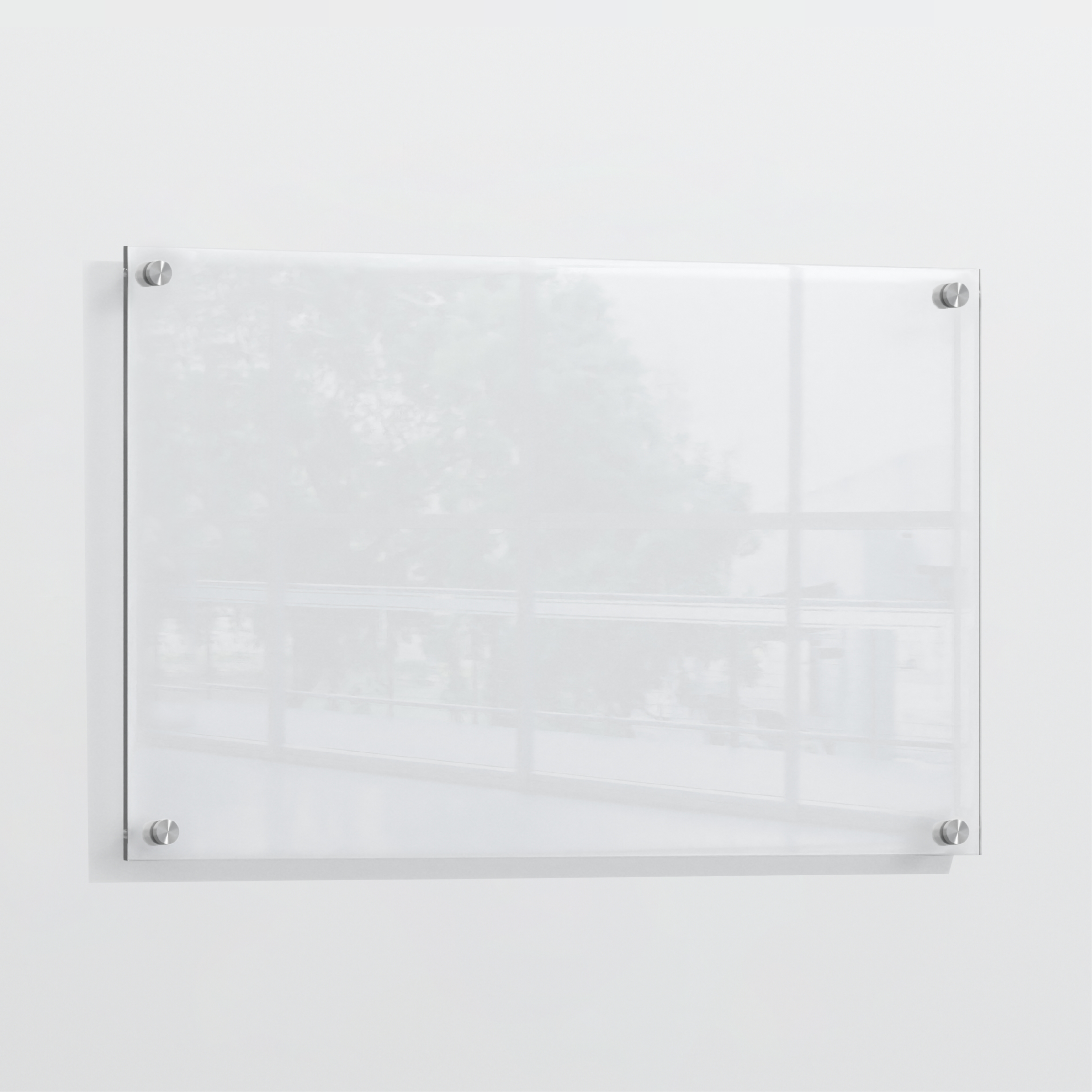 Plaque de porte personnalisable en plexi transparent
